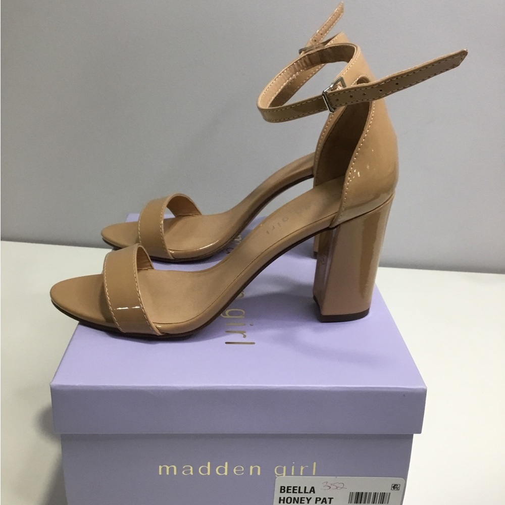 Madden Girl Tan Heeled Sandals - Picture 2 of 5